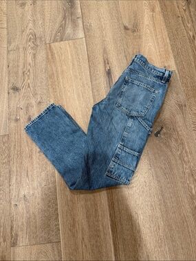 Frame Denim women’s Blue Straight Carpenter Jeans